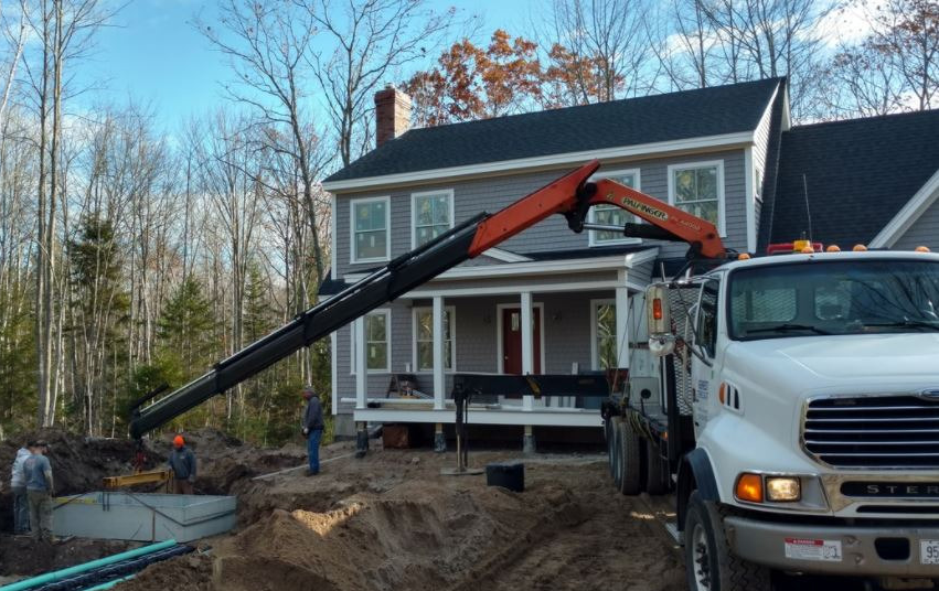 Kennebunkport Maine New Driveway Footings Framings Septic System 